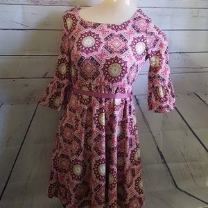 2 Hip girls dress bell sleeve